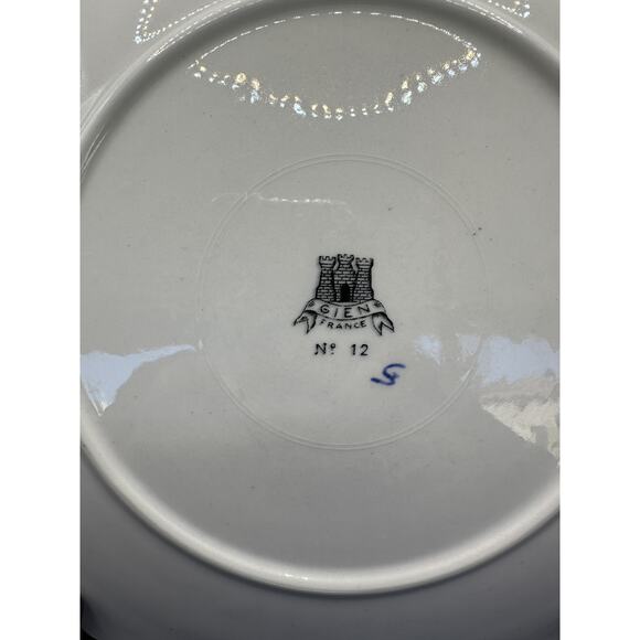 GIEN Grands Crustaces #12 Hermit Crab Hand Painted Faience 10" Plate France 1961 - Picture 6 of 7